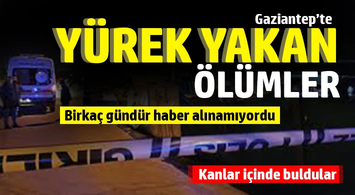 Gaziantep'te yürek yakan ölümler: Kanlar içinde buldular