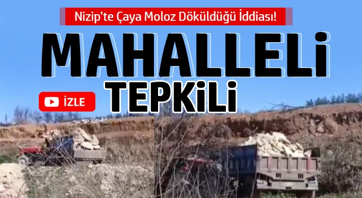 Mahalle Sakinleri Tepkili: Traktörlerle Dereye Enkaz Döküldüğü İddiası