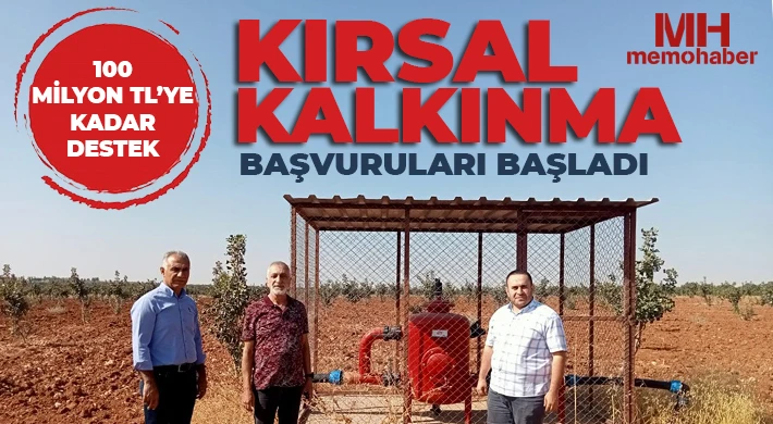 Kırsal kalkınma başvuruları başladı 