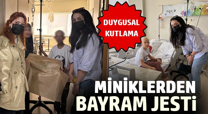 Miniklerden bayram jesti
