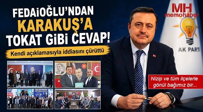 Fedaioğlu’ndan Karakuş’a tokat gibi cevap