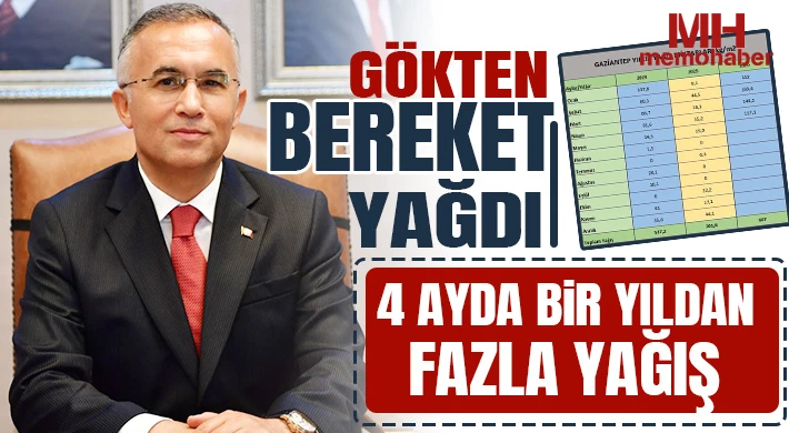 Gaziantep Bereketle Buluştu: Yağışlar Katlandı