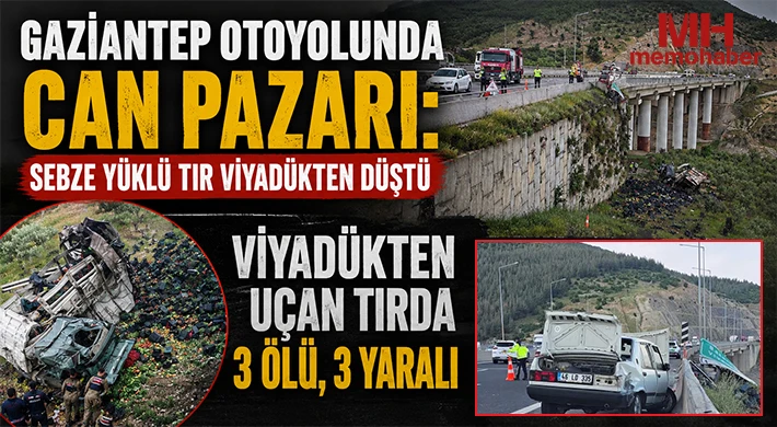 Gaziantep Yolunda Dehşet! Tır ile Otomobil Çarpıştı: 3 Ölü, 3 Yaralı