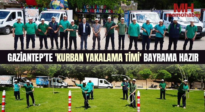 Gaziantep'te 'Kurban Yakalama Timi' bayrama hazır