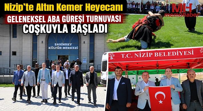Nizip’te Altın Kemer Heyecanı: Geleneksel Aba Güreşi Turnuvası Coşkuyla Başladı