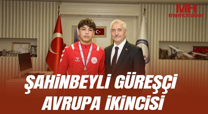 Şahinbeyli güreşçi Avrupa ikincisi