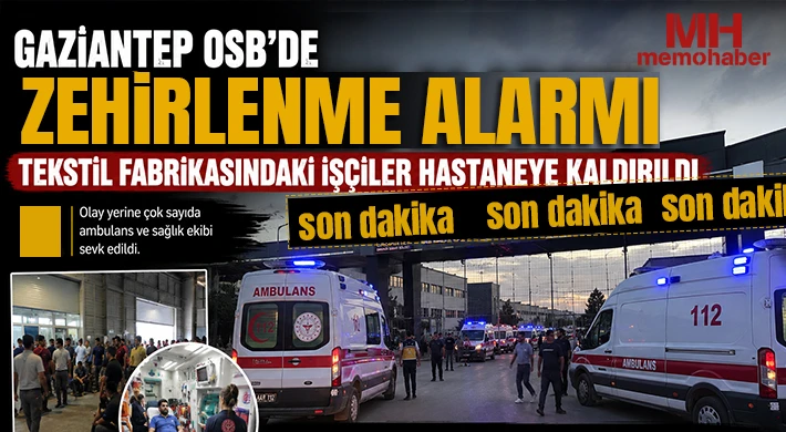 Gaziantep'te fabrika suyundan 30'un üzerinde işçi zehirlendi