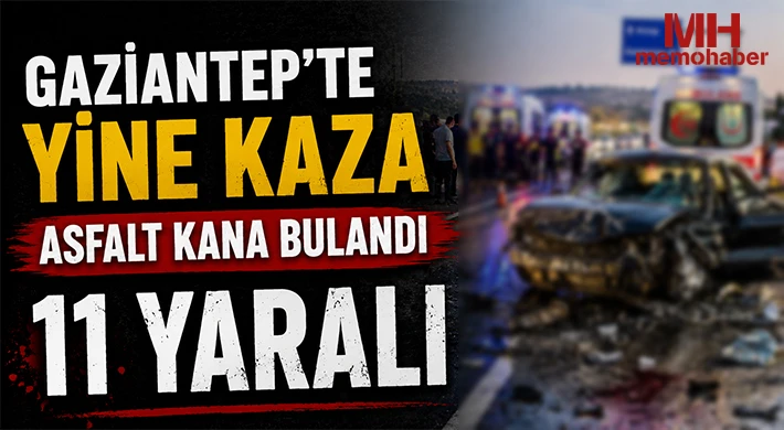 Gaziantep'te yine kaza: Asfalt kana bulandı 