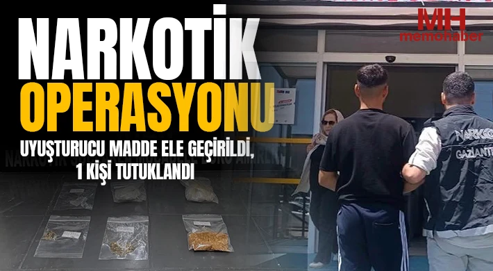 Narkotik Operasyonu: Uyuşturucu Madde Ele Geçirildi, 1 Kişi Tutuklandı