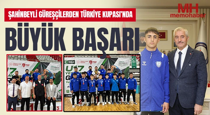 Şahinbeyli güreşçilerden Türkiye Kupası’nda büyük başarı