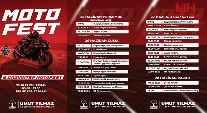 Şehitkamil ev sahipliğinde '2. Gaziantep Motofest' başlıyor