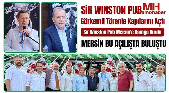 Sir Wınston Pub Mersin'e Damga Vurdu