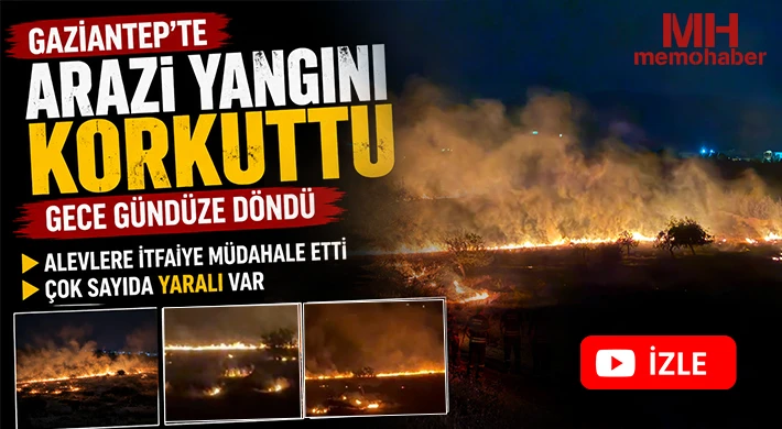 Gaziantep'te arazi yangını korkuttu!