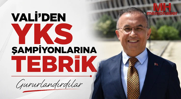 Vali'den YKS Şampiyonlarına Tebrik