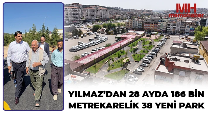 Yılmaz’dan 28 ayda 186 bin metrekarelik 38 yeni park