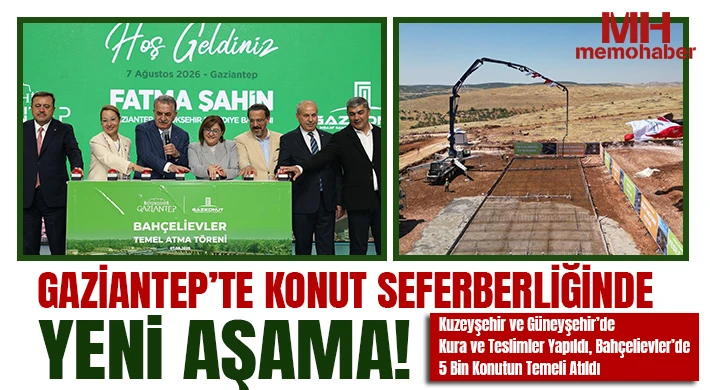 Gaziantep’te Konut Seferberliğinde Yeni Aşama!