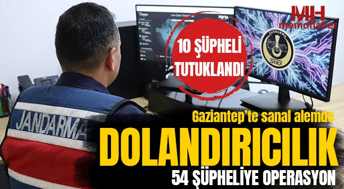 Sanal alemde dolandırıcılık: 54 şüpheliye operasyon