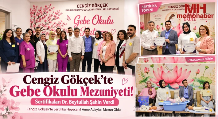 Cengiz Gökçek’te Gebe Okulu Mezunları Sertifikalarını Aldı 