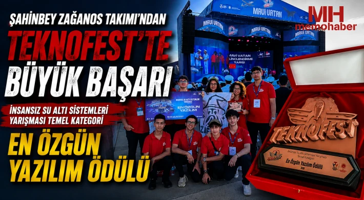 Şahinbey Zağanos Takımı’ndan TEKNOFEST’te Büyük Başarı