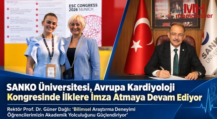 SANKO Üniversitesi, Avrupa Kardiyoloji Kongresinde ilklere imza atmaya devam ediyor
