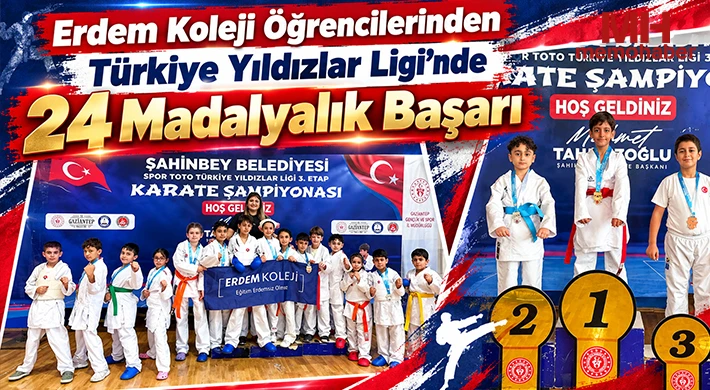 Erdem Koleji Öğrencilerinden Türkiye Yıldızlar Ligi’nde 24 Madalyalık Başarı