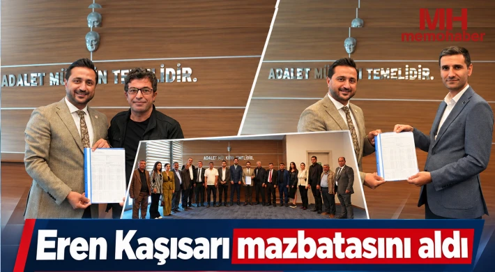 Eren Kaşısarı mazbatasını aldı