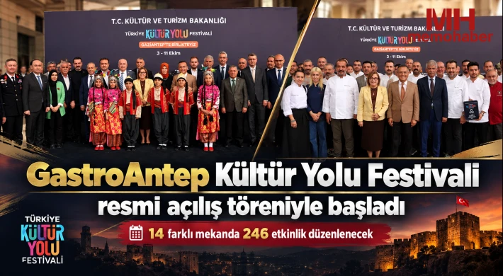 GastroAntep Kültür Yolu Festivali resmi açılış töreniyle başladı