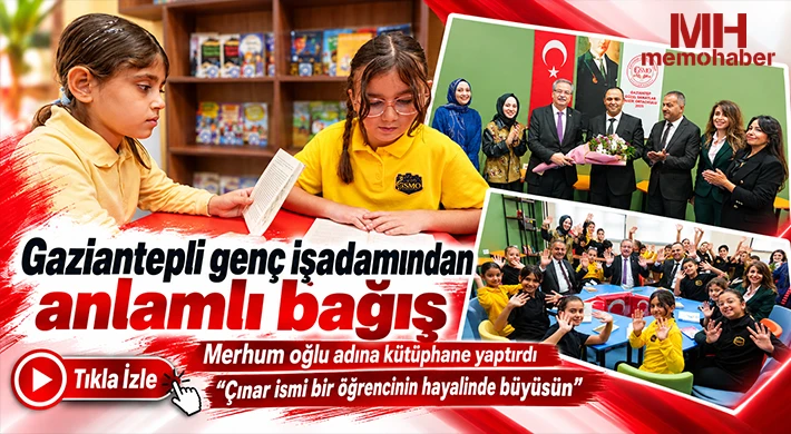 Gaziantepli genç işadamından anlamlı bağış 