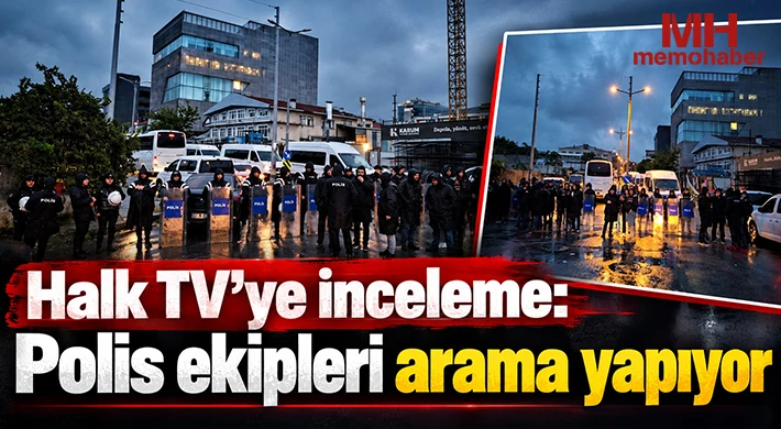 Halk TV'ye inceleme: Polis ekipleri arama yapıyor