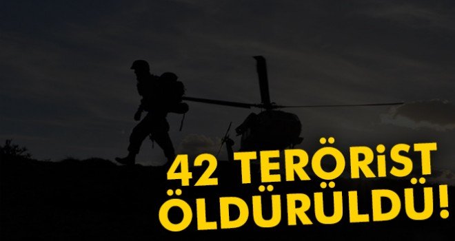 207 DEAŞ hedefi vuruldu, 42 terörist öldürüldü