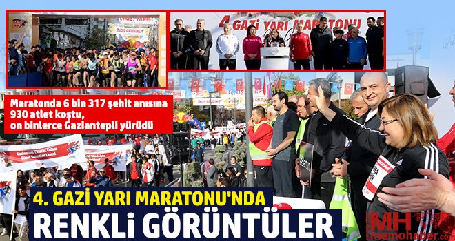 4. Gazi Yarı Maratonu'nda renkli görüntüler