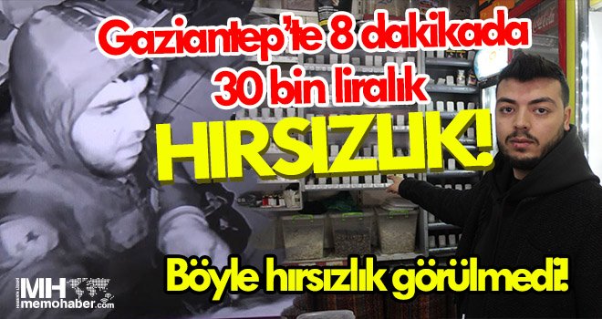 8 dakikada 30 bin liralık hırsızlığı böyle yaptı!