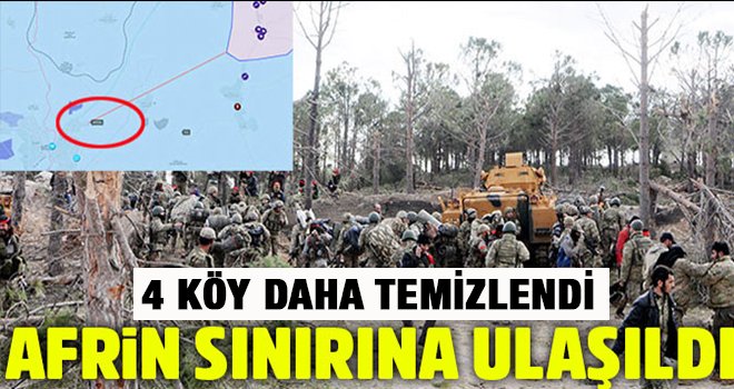Afrin yolunda 4 köy daha kontrol altında