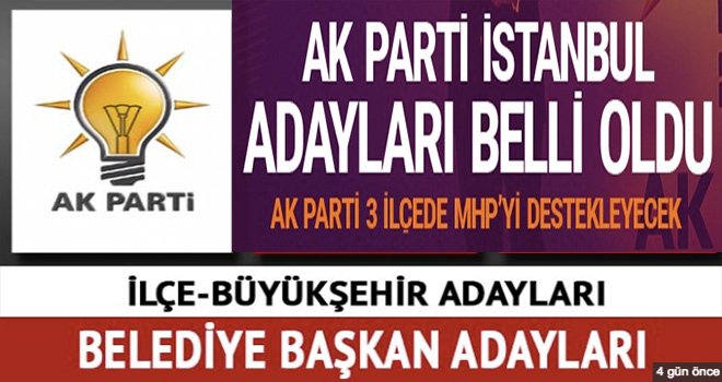 AK Parti Büyükşehir ve İlçe Başkan Adayları belli oldu: İşte o isimler