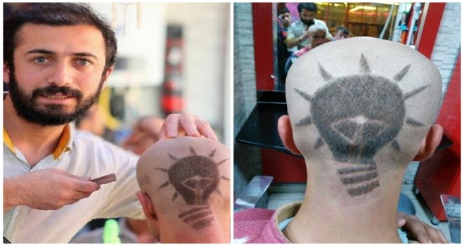 AK PARTİLİ GENÇ KAFASINA AMPUL KAZITTI!..