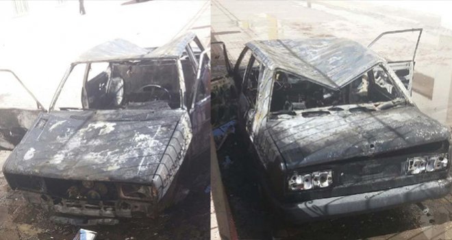 Alev Alan Hurda Otomobil Küle Döndü