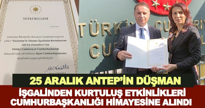 Antep’in düşman işgalinden kurtuluşunun 100’üncü yılı etkinlikleri