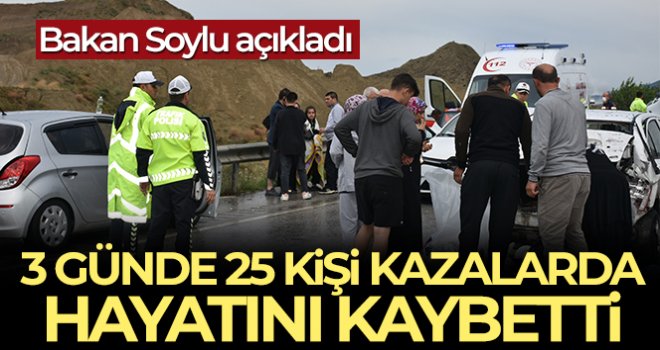 Bakan Soylu: 7-18 Temmuz tarihleri arasında bayram trafiği için teyakkuzdayız