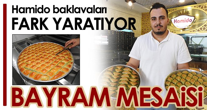 Baklavacıların bayram mesaisi başladı