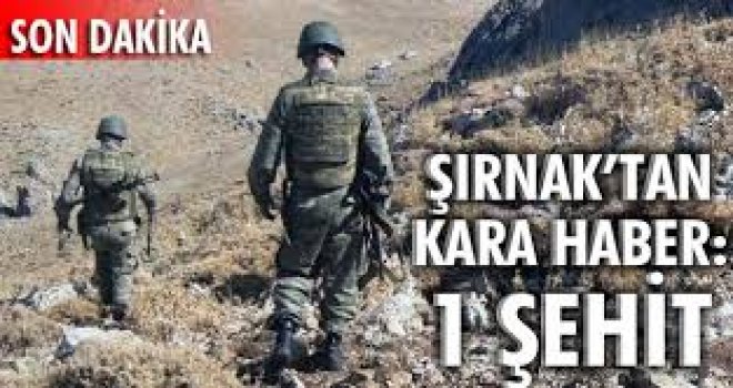 Beytüşşebap'ta PKK saldırıısı: 1 şehit