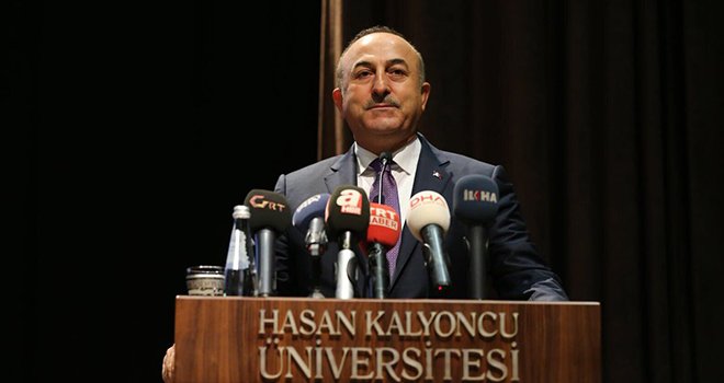 HKÜ’de Akademik yıl açılışını Bakan Çavuşoğlu yaptı