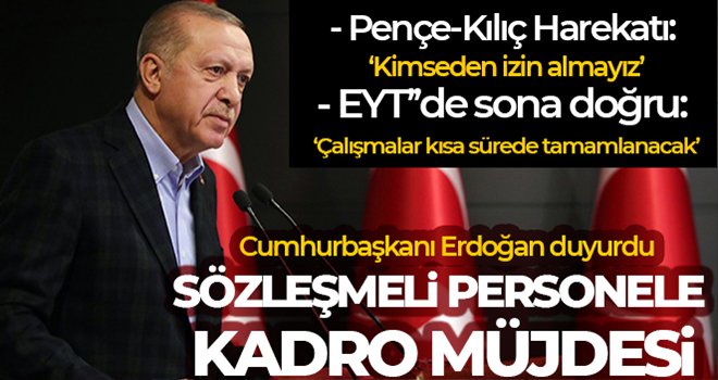 Cumhurbaşkanı Erdoğan'ın kabine toplantısı sonrası açıklamaları