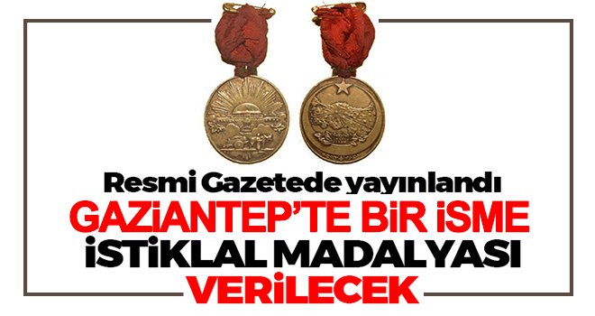 Cumhurbaşkanından Gaziantepli o Şehite istiklal madalyası