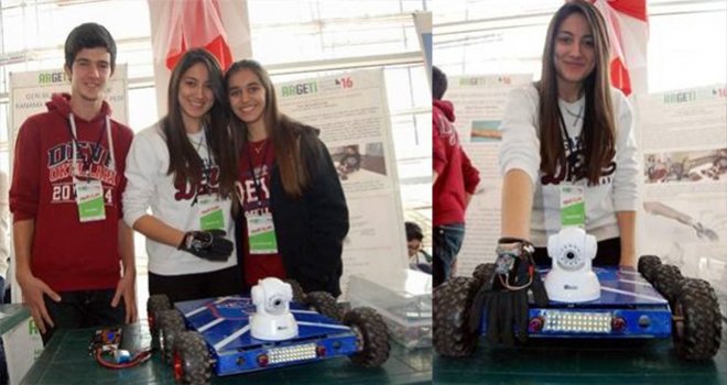 DEVA ÖĞRENCİLERİNDEN ENGELLİ ROBOT ARABASI