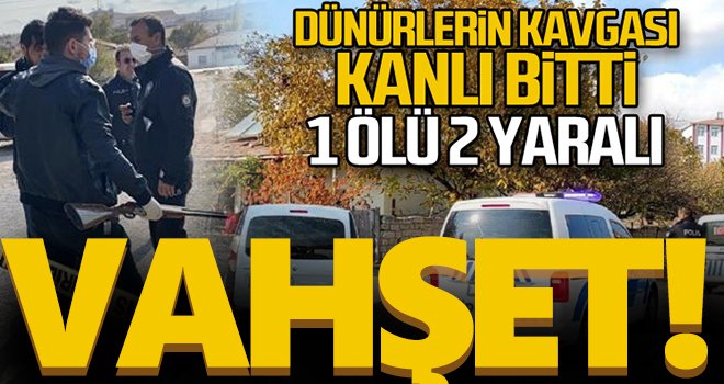 Dünürünü öldürüp 2 kişiyi ağır yaraladı, olay yerine gelince yakalandı