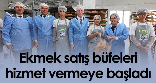 Ekmek satış büfeleri hizmet vermeye başladı