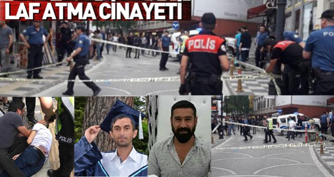 Eşine laf atan kişiyi sokak ortasında öldürdü