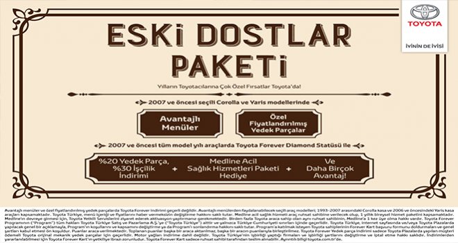 “Eski Dostlar” İçin Kaçırılmayacak Fırsatlar