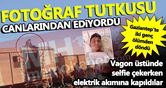 Fotoğraf çekmek için çıktıkları vagonda akıma kapıldılar