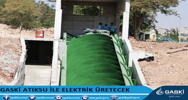 GASKİ ATIK SU İLE ENERJİ ÜRETECEK